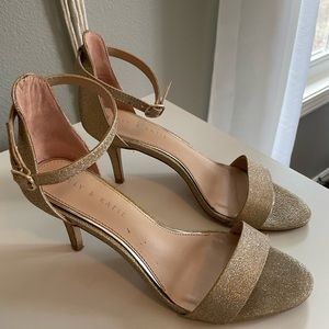 Gold sparkly heels. Size 8.5